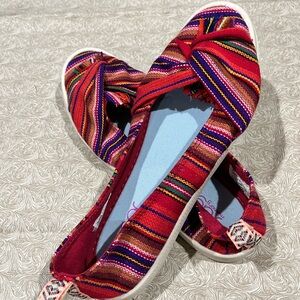 Sugar Red Comfortable Flats